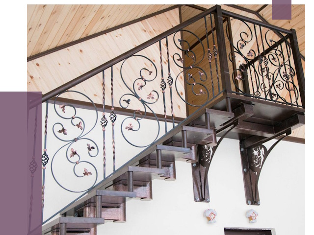 Кованые лестницы в Арзамасе от 84716 руб. под ключ