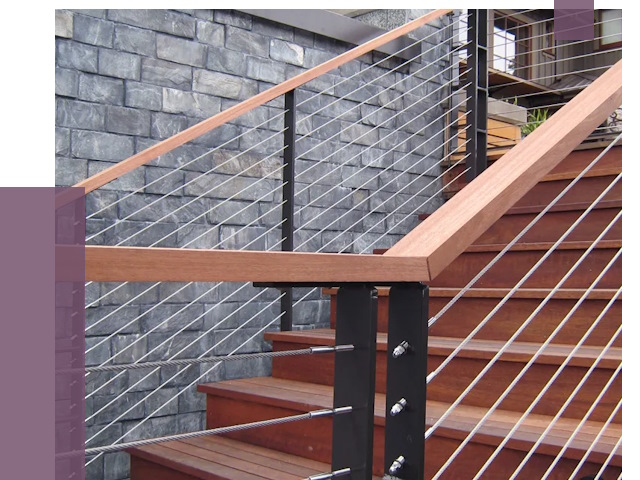 Тросовые перила под ключ в Арзамасе от 8254 руб. 