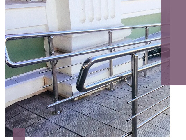 Ограждения пандусов из металла и нержавейки в Арзамасе