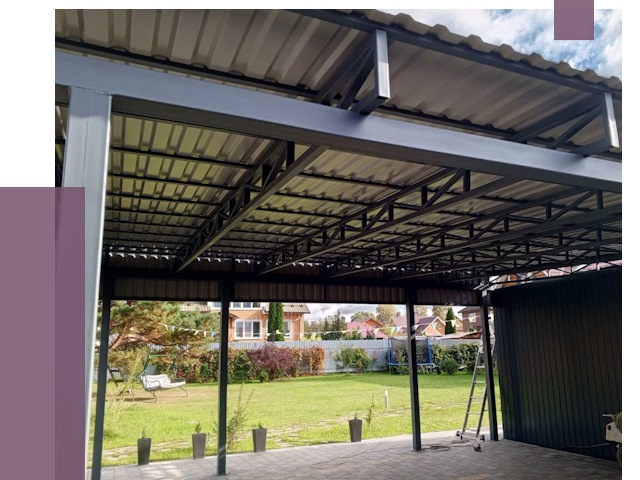 Монтаж навесов в Арзамасе от 7820 руб. — установка навеса | ПРОЛЁТ-Рзм