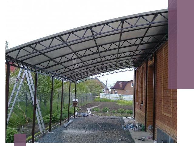 Профессиональный монтаж навесов под ключ в Арзамасе