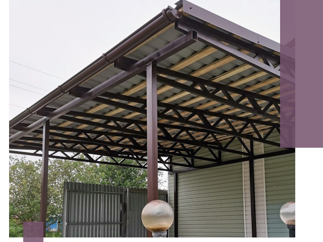 Навесы под ключ в Арзамасе: изготовление, монтаж и гарантия