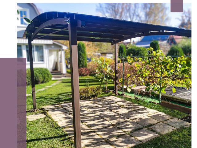 Навесы для дачи в Арзамасе от 13522 руб. под ключ — ПРОЛЁТ-Рзм