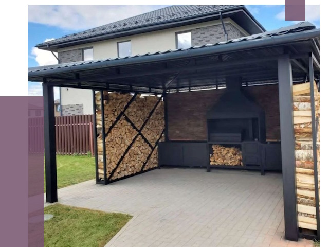 Навесы для барбекю в Арзамасе от 13522 руб. под ключ | ПРОЛЁТ-Рзм