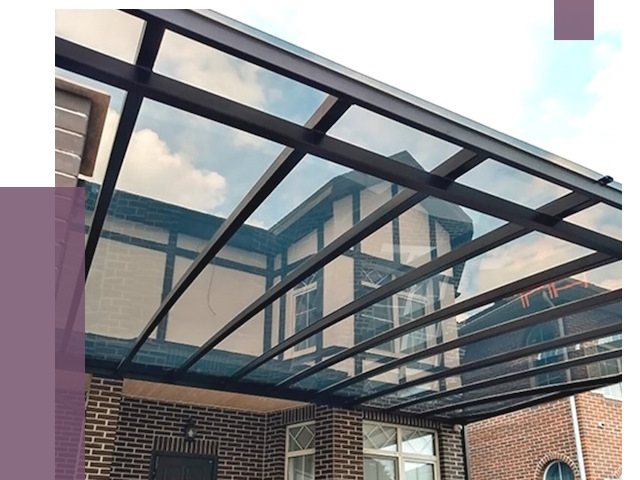 Навесы из поликарбоната в Арзамасе от 9145 руб. под ключ — ПРОЛЁТ-Рзм