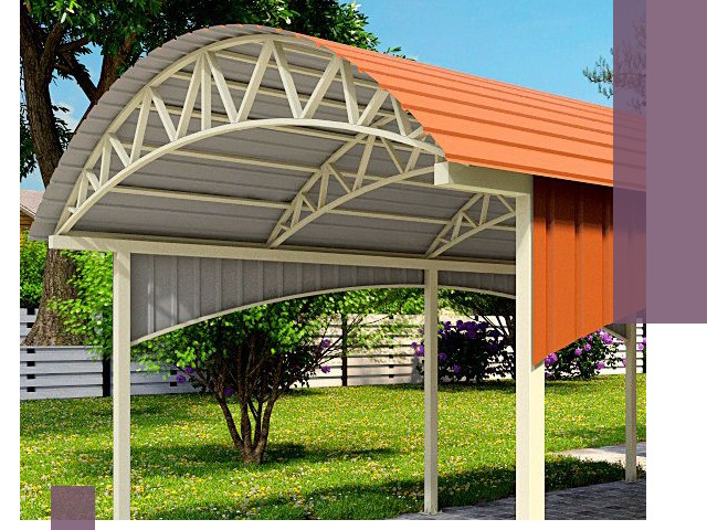 Навесы из профнастила под ключ в Арзамасе — установка и монтаж