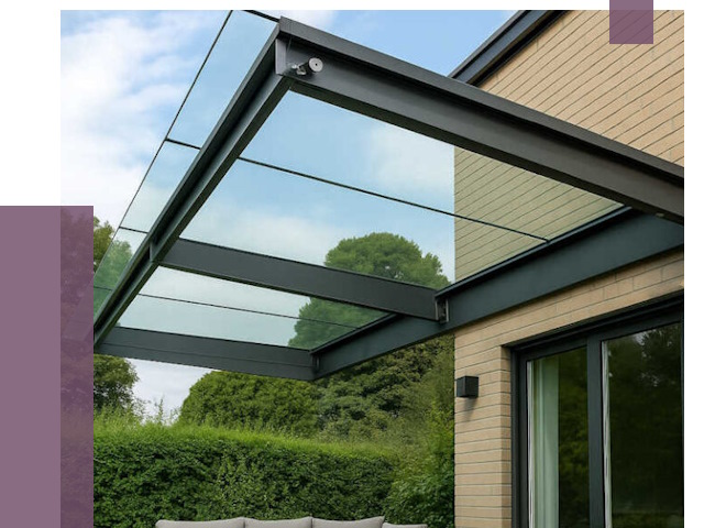 Стеклянные навесы и козырьки в Арзамасе от 13033 руб.