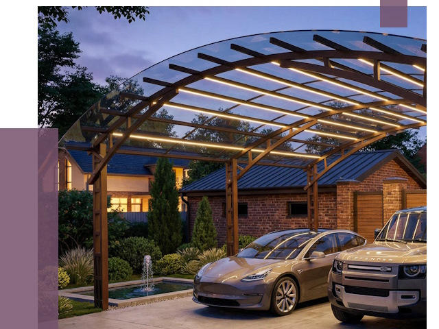 Металлические навесы в Арзамасе от 13468 руб. под ключ — ПРОЛЁТ-Рзм