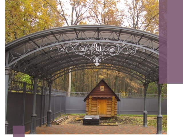 Кованые навесы премиум-класса под заказ в Арзамасе