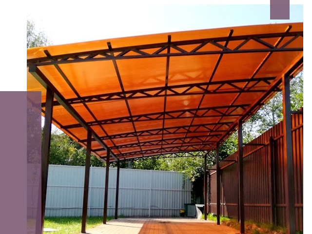 Односкатные навесы под ключ в Арзамасе от 13956 руб. 