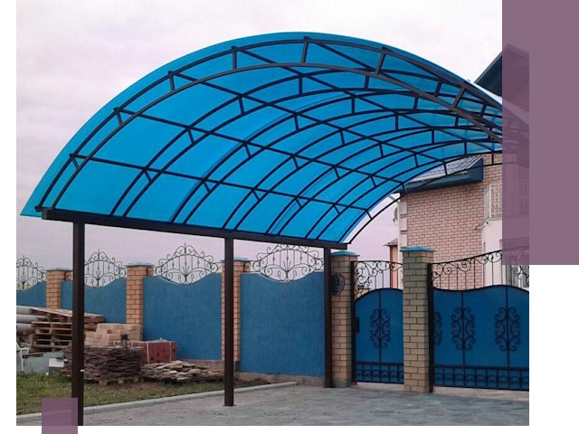 Арочные навесы под ключ в Арзамасе — изготовление и монтаж