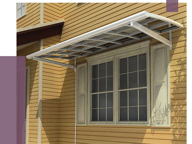 Козырьки над окнами в Арзамасе от 8091 руб. — монтаж, покупки | ПРОЛЁТ-Рзм