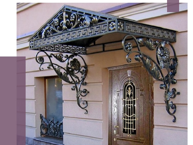 Кованые козырьки в Арзамасе под ключ от 13522 руб. — ПРОЛЁТ