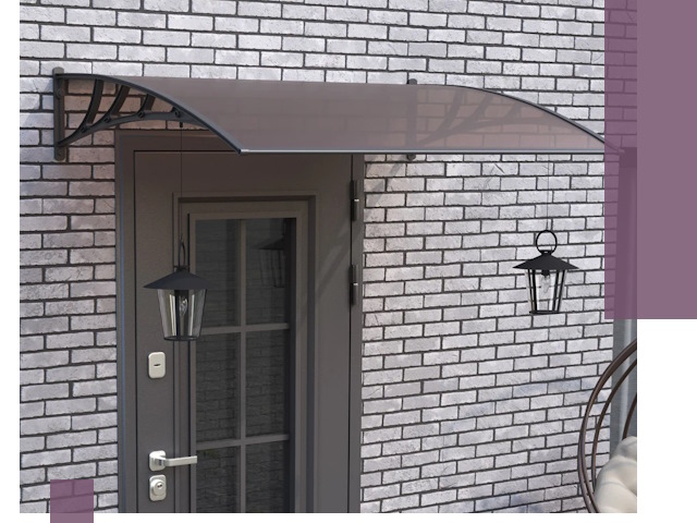 Недорогие козырьки и навесы под ключ в Арзамасе