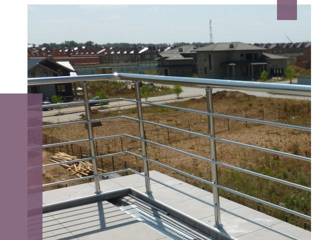 Парапеты из нержавеющей стали в Арзамасе от 8472 руб. за м² | ПРОЛЁТ-Рзм