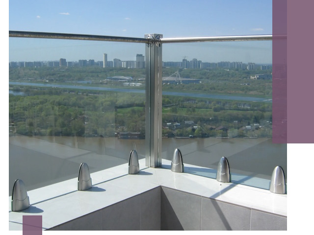 Стеклянные парапеты премиум класса в Арзамасе для домов и бизнесов