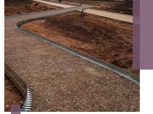 Металлические бордюры под ключ в Арзамасе — изготовление и монтаж