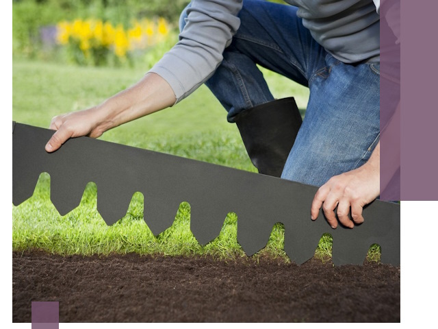 Металлические бордюры для газона в Арзамасе — изготовление и монтаж