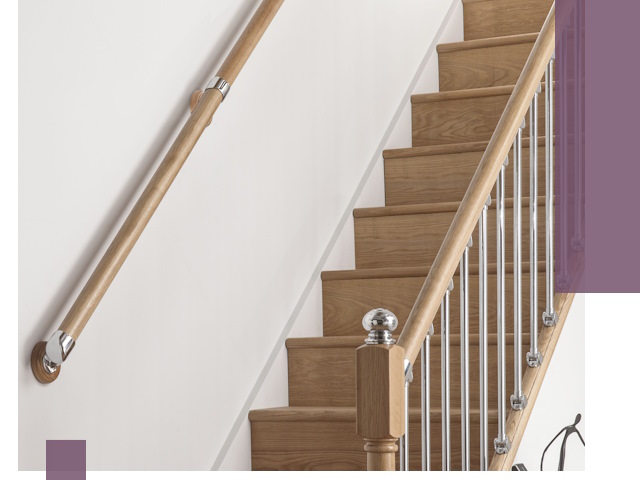 Пристенные поручни из стали и нержавейки под монтаж в Арзамасе